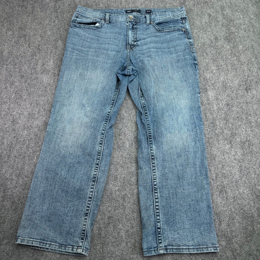 BKE Jeans Mens 38x30 (Fits 40x30) Seth Relaxed Straight Leg Repreve Poly Stretch